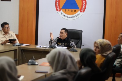 Momentum Personel BPBD Sumbar Kenalan dengan Pimpinan Baru